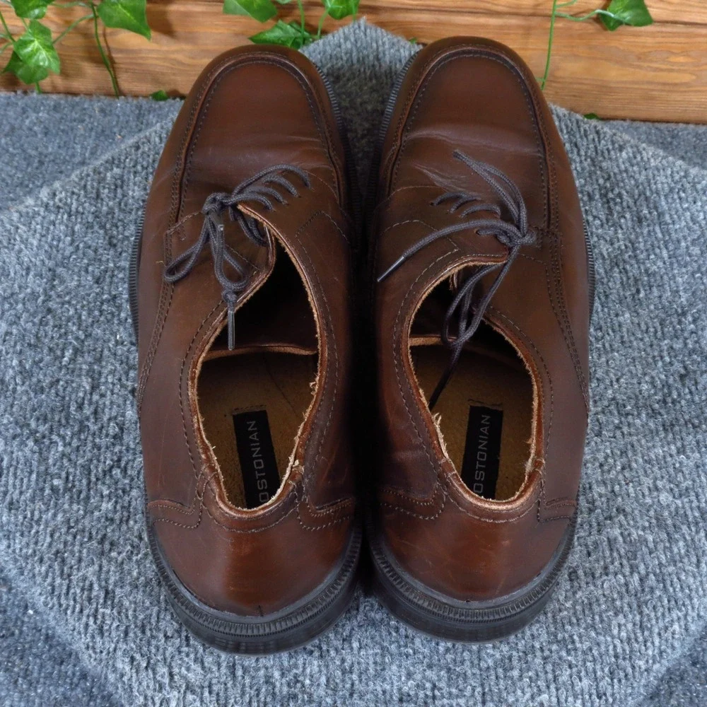 Bostonian 24856 Men Oxford Shoes 11.5 Dress Office Formal Brown Leather